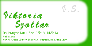 viktoria szollar business card